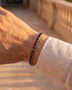 Square Tennis Bracelet | Onyx Black 18K Gold 3