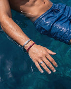 Square Tennis Bracelet | Ruby Red 18K Gold 6