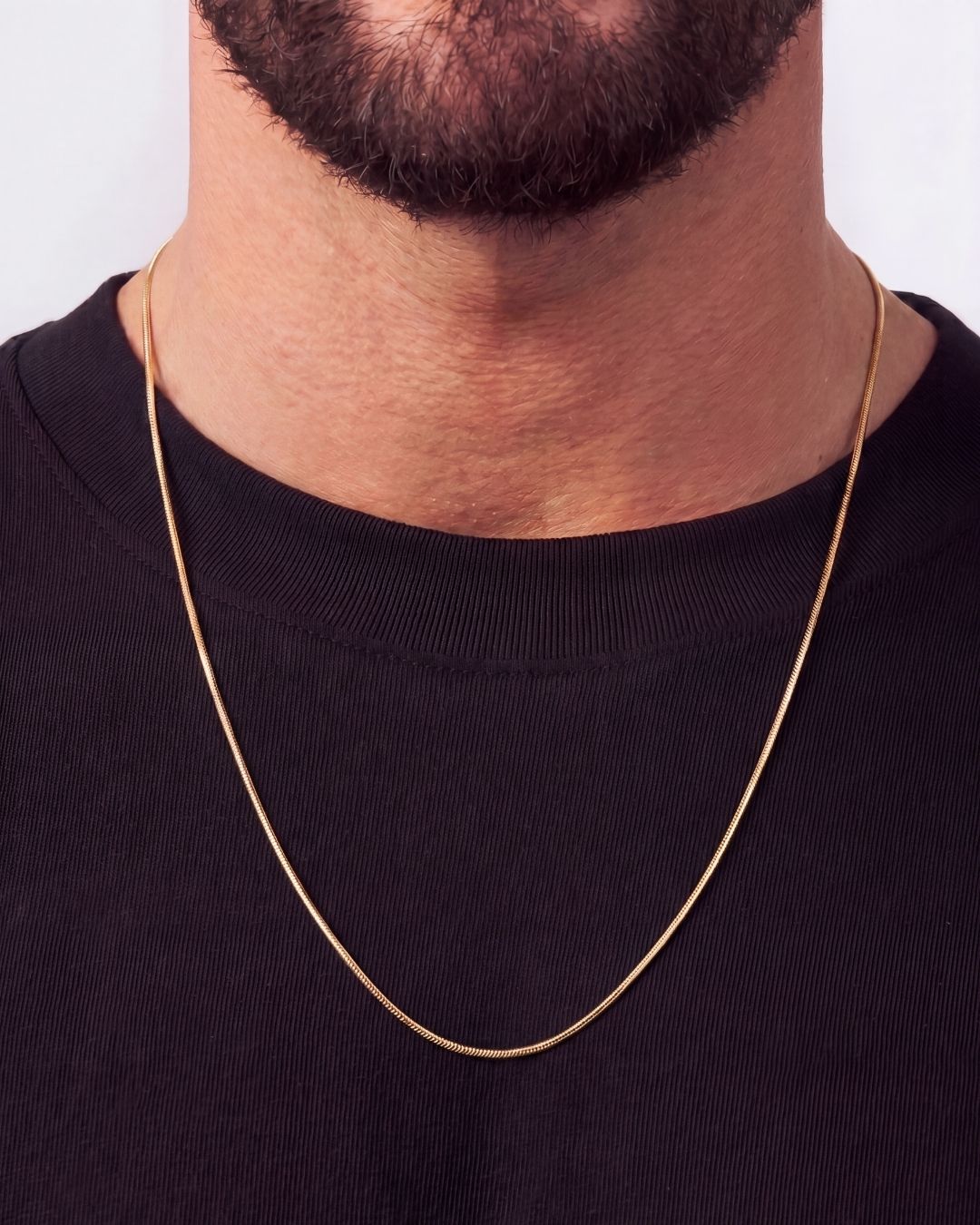 Square Necklace I 18K Gold 2