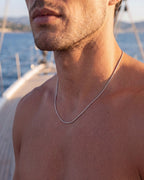 Square Necklace I Platinum 3