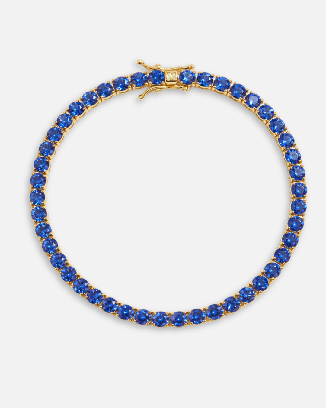 Reserva Tennis Bracelet | Sapphire Blue 14K Gold 4