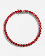 Reserva Tennis Bracelet | Ruby Red Silver 6