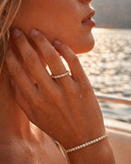 Tennis Bracelet | Gold 3mm 2