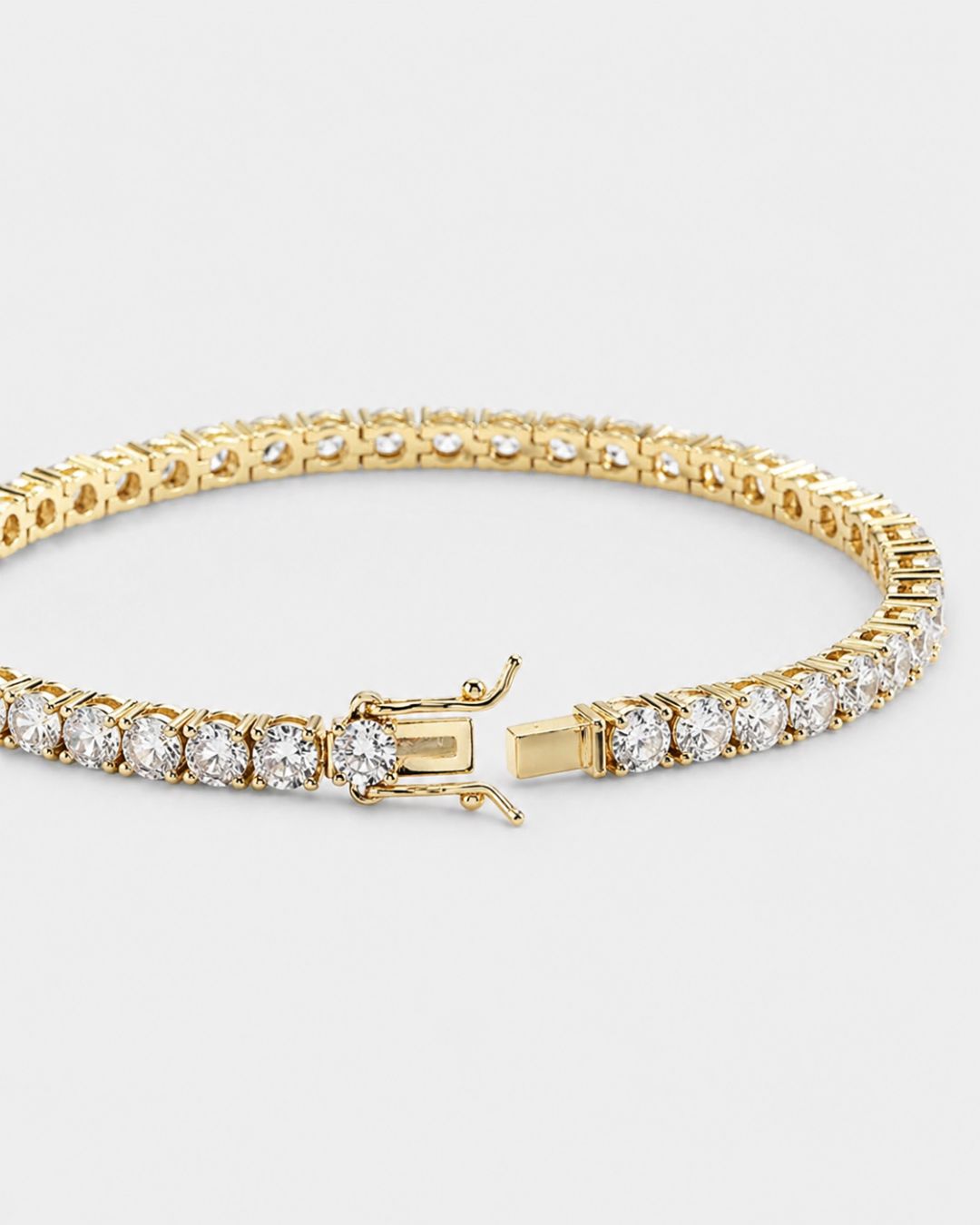 Tennis Bracelet | Gold 3mm 5