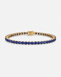 Reserva Tennis Bracelet | Sapphire Blue 14K Gold 1