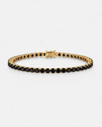 Reserva Tennis Bracelet | Onyx Black 14K Gold 1
