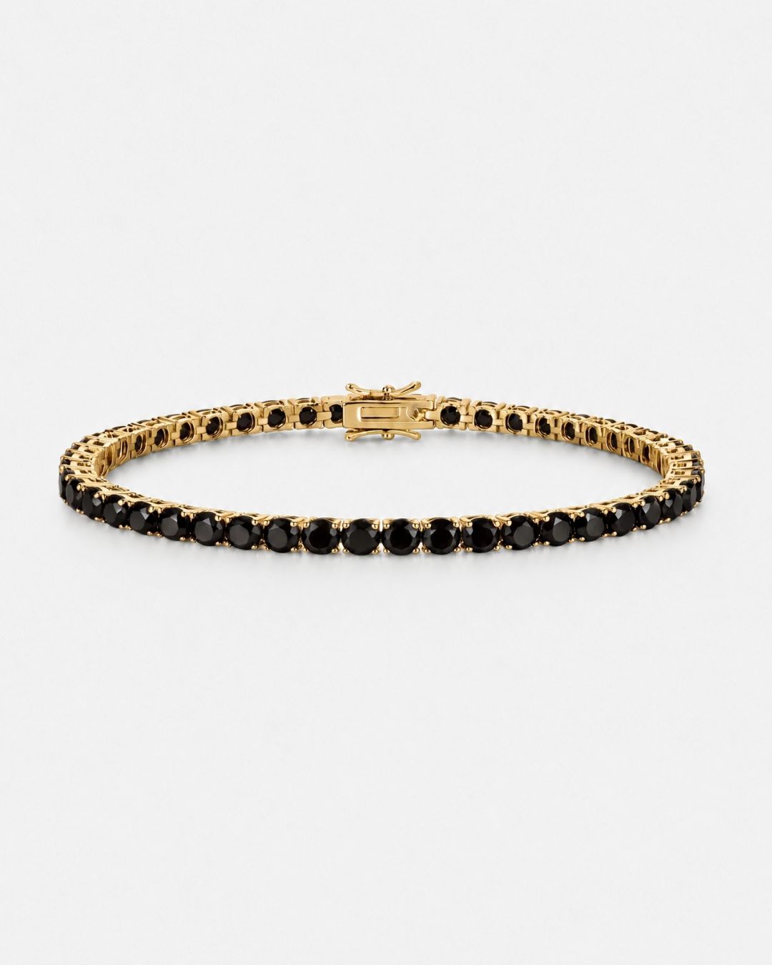 Reserva Tennis Bracelet | Onyx Black 14K Gold 1