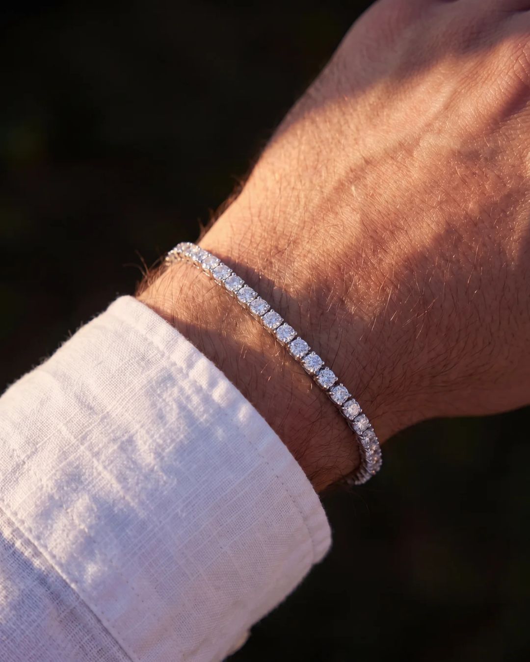Tennis Bracelet | Quartz 14K Gold 4