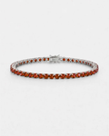 Tennis Bracelet | Ruby Red Silver 1