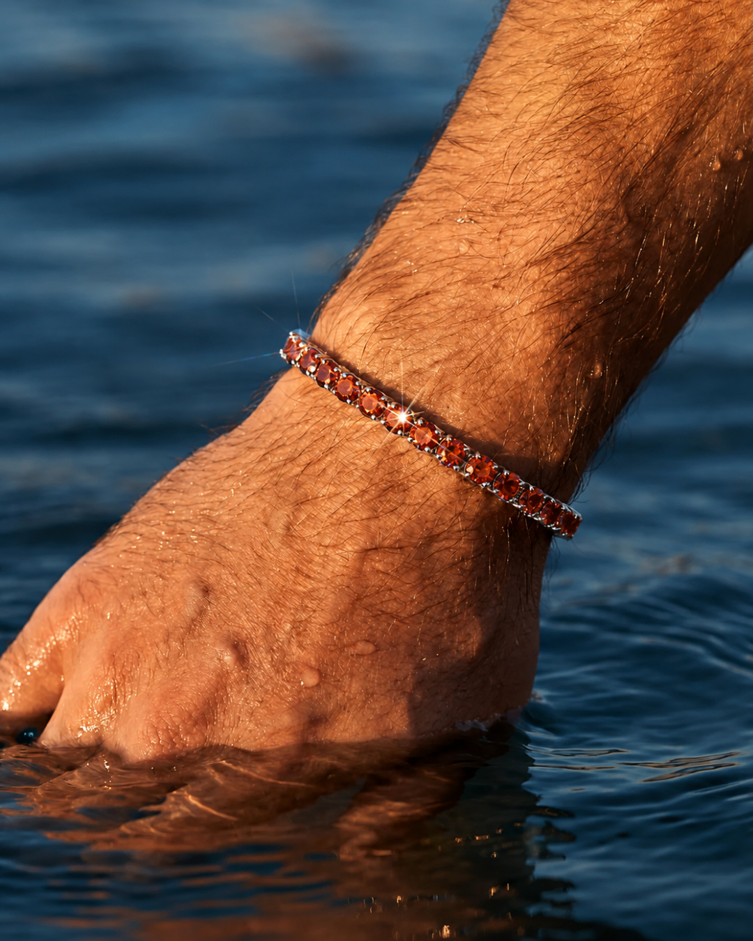 Tennis Bracelet | Ruby Red Silver 5