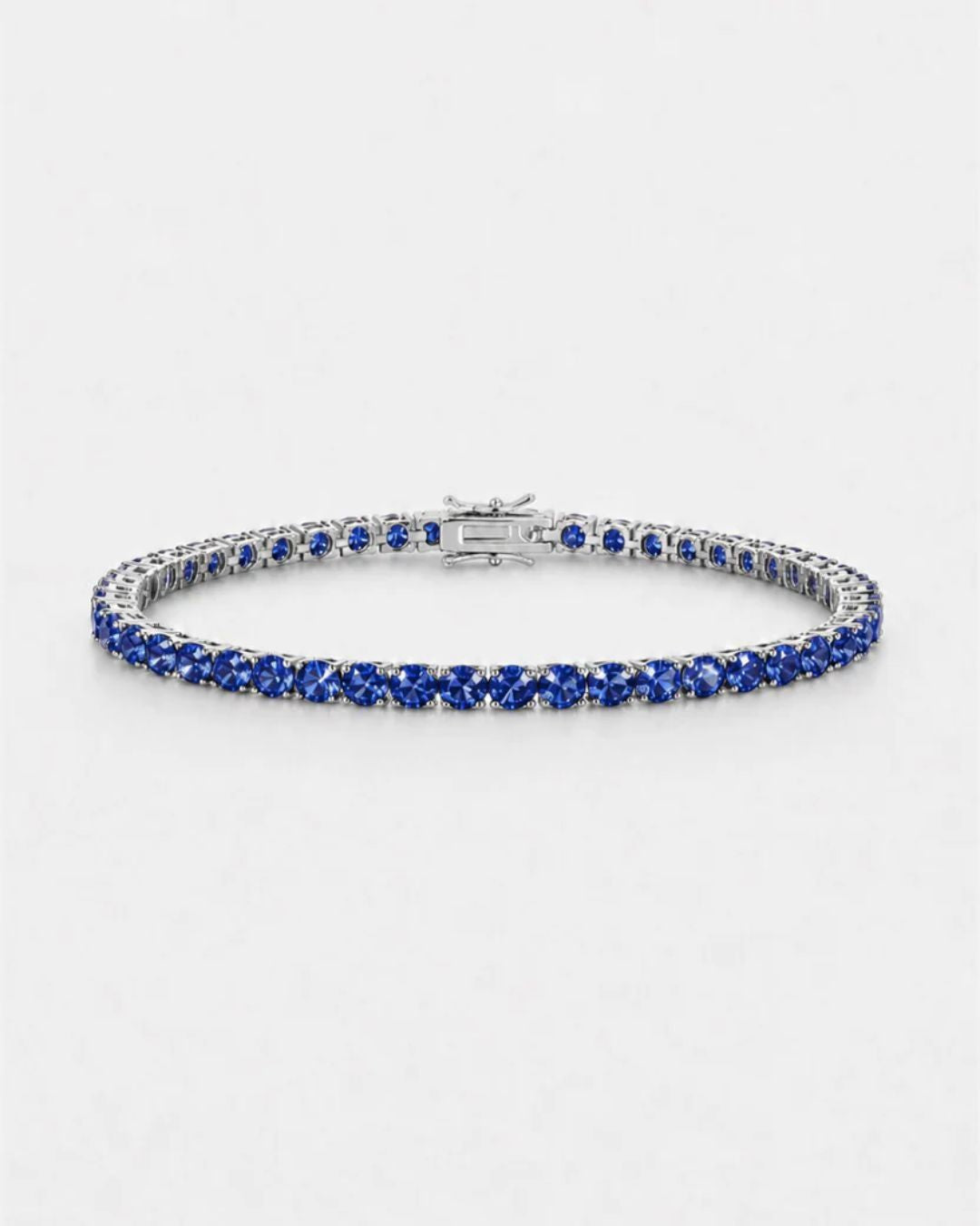 Tennis Bracelet | Sapphire Blue Silver 1