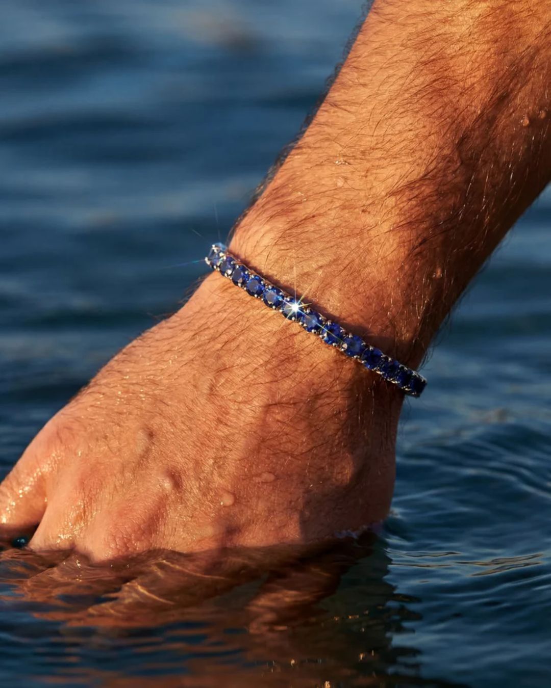 Tennis Bracelet | Sapphire Blue Silver 4