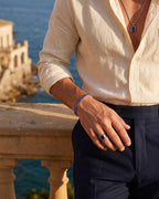 Tennis Bracelet | Sapphire Blue Silver 8