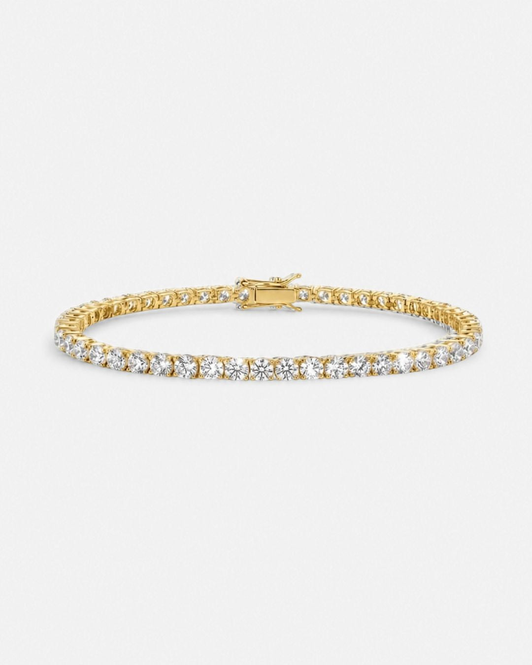 Tennis Bracelet | Gold 3mm 1