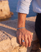 Tennis Bracelet | Aquamarine Blue 14K Gold 2