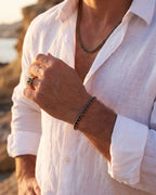Tennis Bracelet | Onyx Black 14K Gold 5