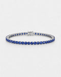 Reserva Tennis Bracelet | Sapphire Blue Silver 1