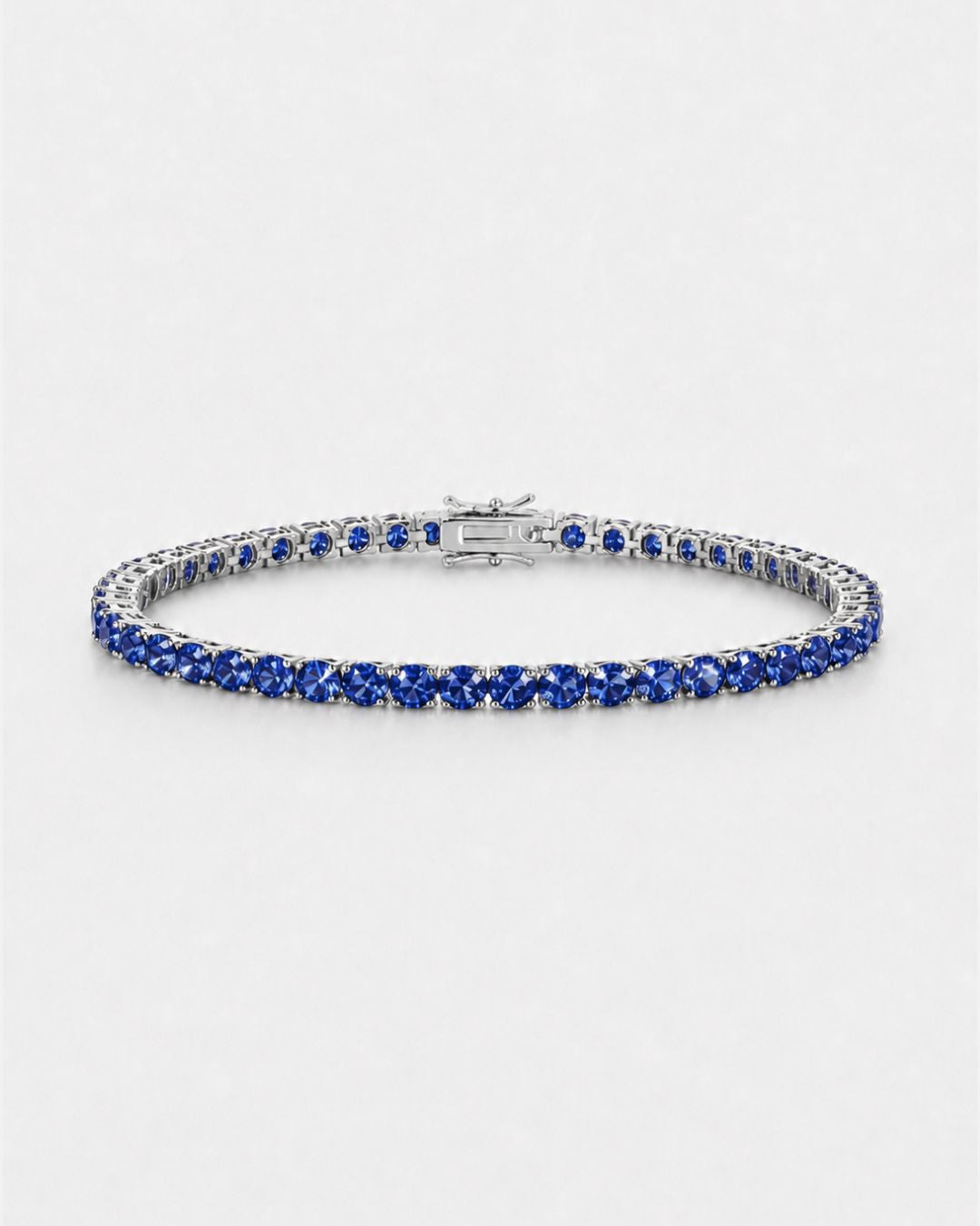 Reserva Tennis Bracelet | Sapphire Blue Silver 1