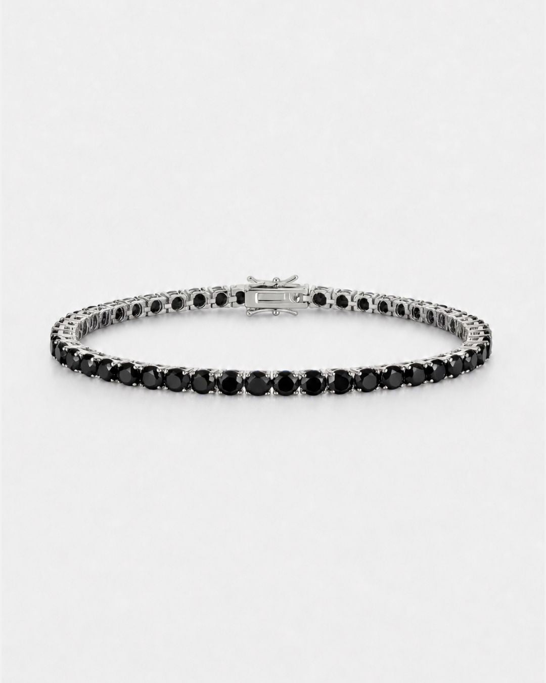 Tennis Bracelet | Onyx Black Silver 1