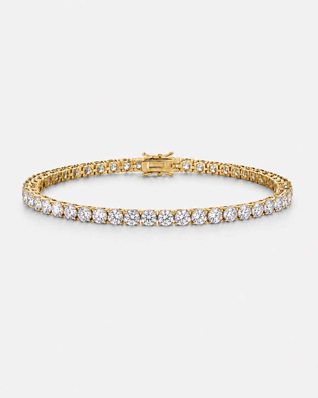 Tennis Bracelet | Quartz 14K Gold 1