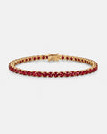 Reserva Tennis Bracelet | Ruby Red 14K Gold 1
