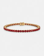 Reserva Tennis Bracelet | Ruby Red 14K Gold 1