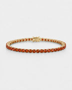 Tennis Bracelet | Ruby Red 14K Gold 1