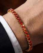 Tennis Bracelet | Ruby Red 14K Gold 2