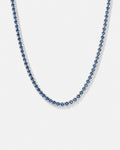 Tennis Necklace | Sapphire Blue Silver 1