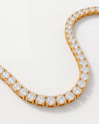 Tennis Necklace | Quartz 14K Gold 3