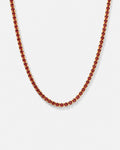 Tennis Necklace | Ruby Red 14K Gold 1