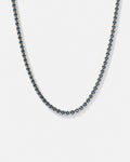 Tennis Necklace | Sapphire Blue 14K Gold 1