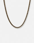 Tennis Necklace | Onyx Black 14K Gold 1