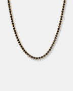 Tennis Necklace | Onyx Black 14K Gold 1