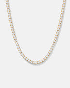 Tennis Necklace | Quartz 14K Gold 1