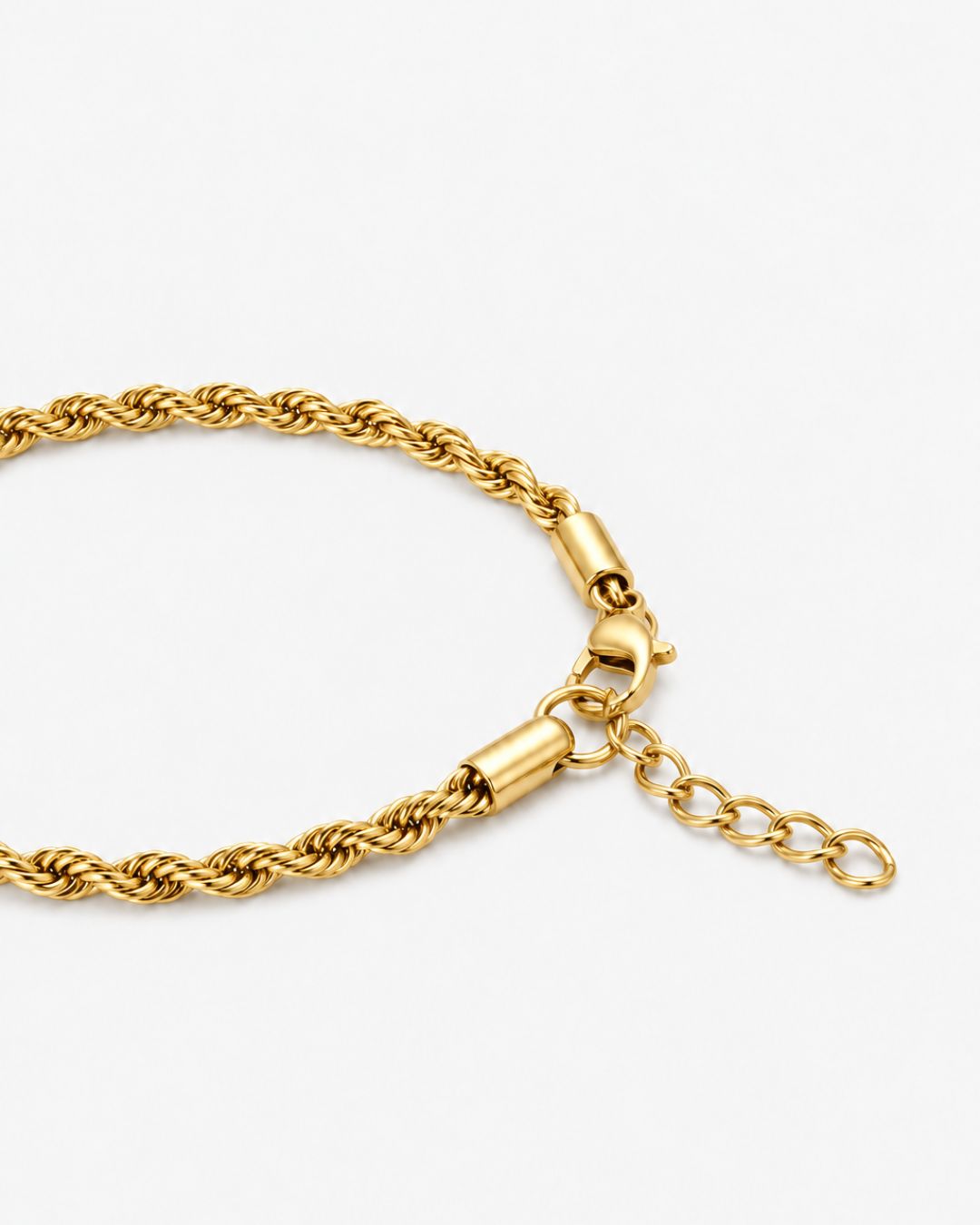 Tressé Acier Bracelet | 18K Gold Plated 3mm 5