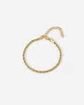 Tressé Acier Bracelet | 18K Gold Plated 3mm 1