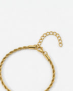 Tressé Acier Bracelet | 18K Gold Plated 3mm 3