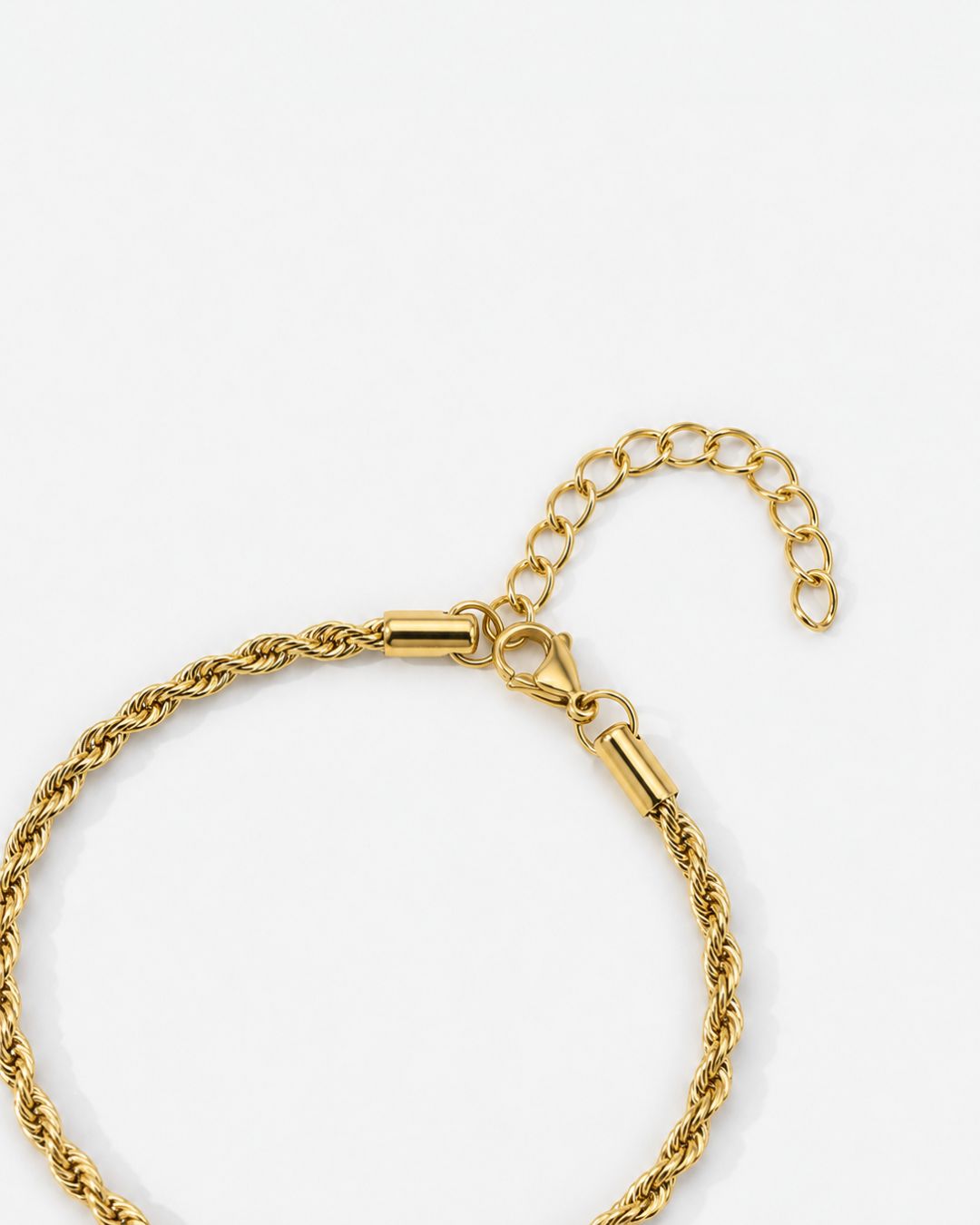 Tressé Acier Bracelet | 18K Gold Plated 3mm 3