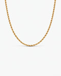 Tressé Acier Necklace | 18K Gold Plated 3mm 1
