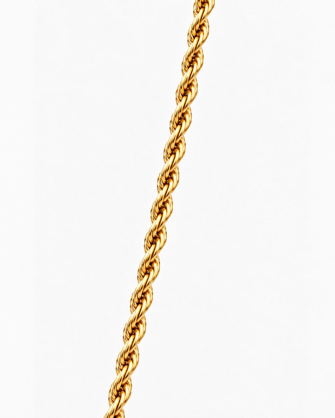 Tressé Acier Necklace | 18K Gold Plated 5mm 3
