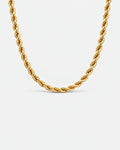 Tressé Acier Necklace | 18K Gold Plated 5mm 1