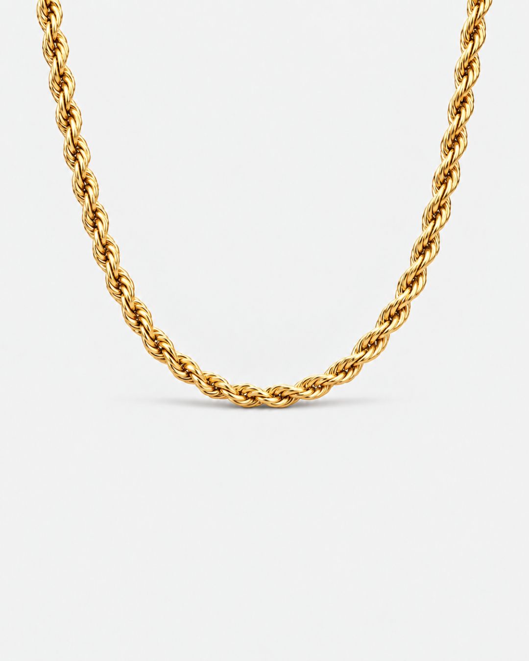 Tressé Acier Necklace | 18K Gold Plated 5mm 1