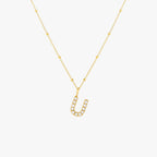 Pearl Initial Necklace 29