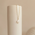Kos Pearl Paperclip Necklace 4