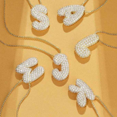 Golden Initial Necklace 4