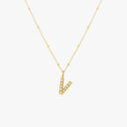 Pearl Initial Necklace 30