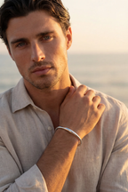 Wave Open Cuff | Silver 6