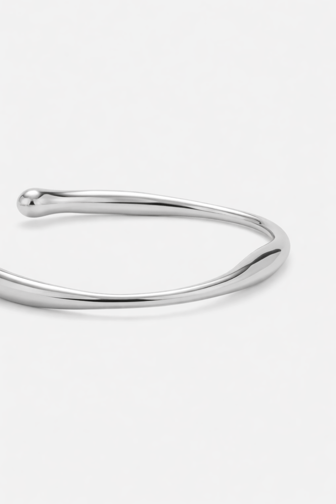 Wave Open Cuff | Silver 5