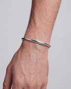 Wave Open Cuff | Silver 2